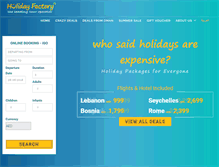 Tablet Screenshot of holiday-factory.com